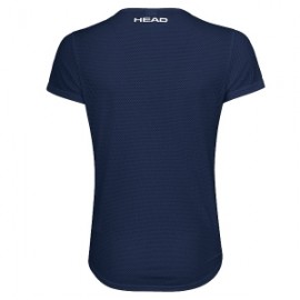 Футболка Head Sammy T-Shirt (Dark Blue/White) детская для большого тенниса